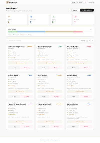 CareerVault: Smart Job Tracker – screenshot 2