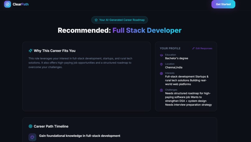 ClearPath — AI Career Navigator for Underserved Youth – screenshot 6