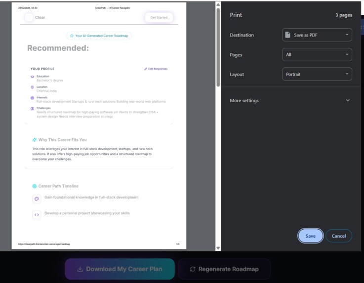 ClearPath — AI Career Navigator for Underserved Youth – screenshot 9