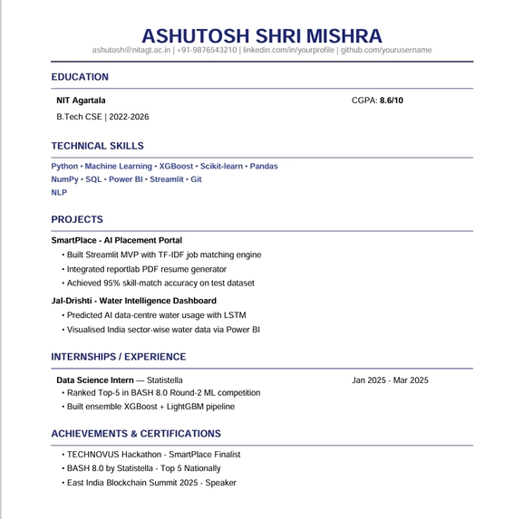 SmartPlace: AI-Powered Placement Portal – screenshot 4