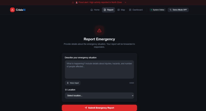 CrisisAI — Real-Time Disaster Intelligence Platform – screenshot 2