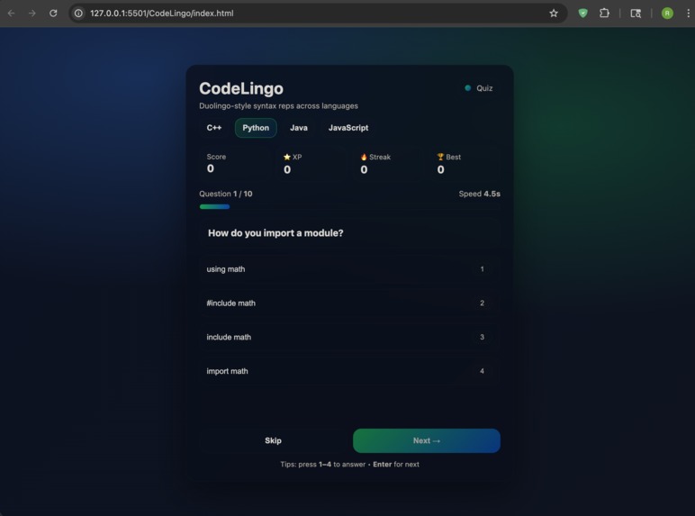 Codelingo – screenshot 1