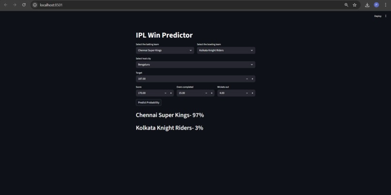 IPL_win_predictor – screenshot 1