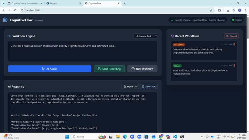 CognitiveFlow – AI Context Workflow Engine – screenshot 2