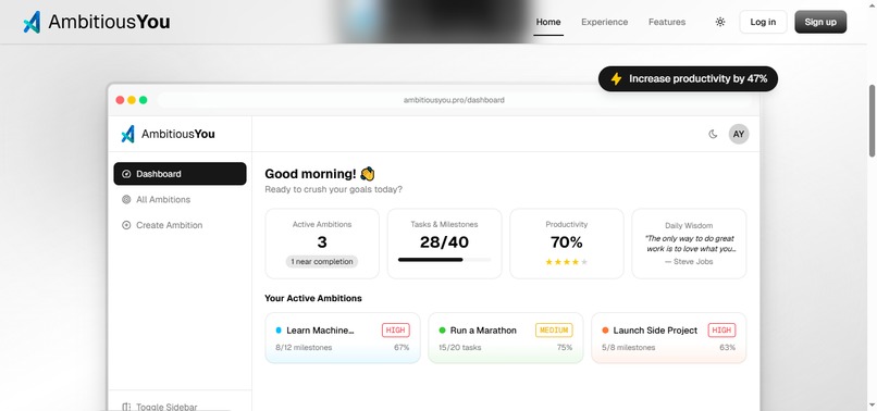 AmbitiousYou  – screenshot 1