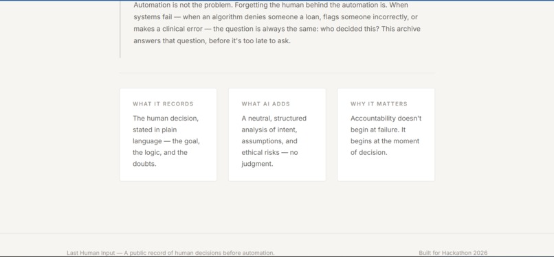LAST HUMAN INPUT – screenshot 2