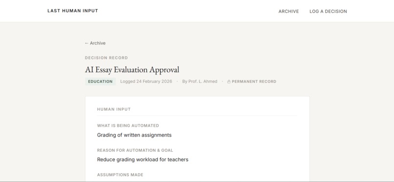 LAST HUMAN INPUT – screenshot 8