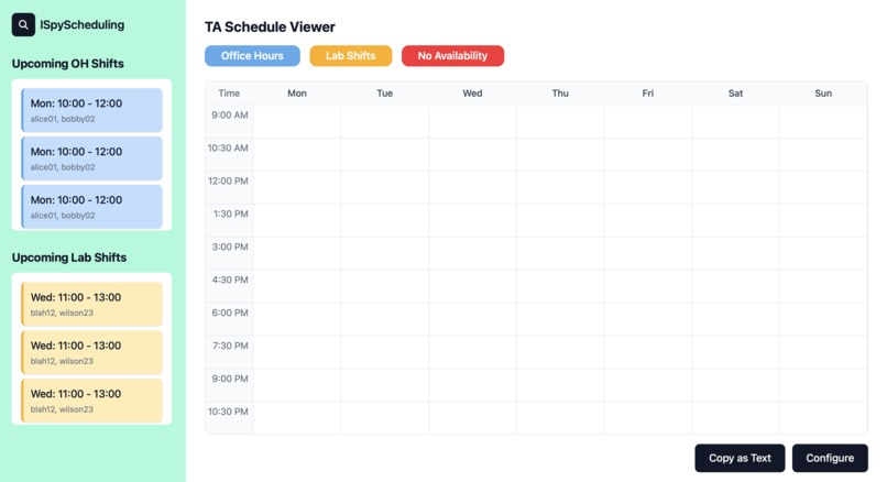 ISpyScheduling  – screenshot 4