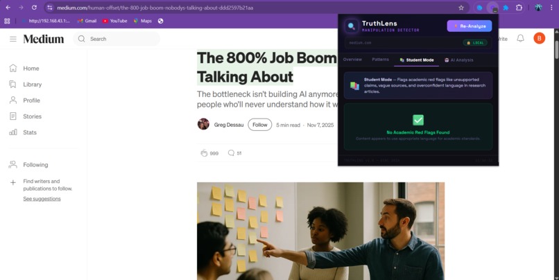TruthLens Extention for Browsers – screenshot 4