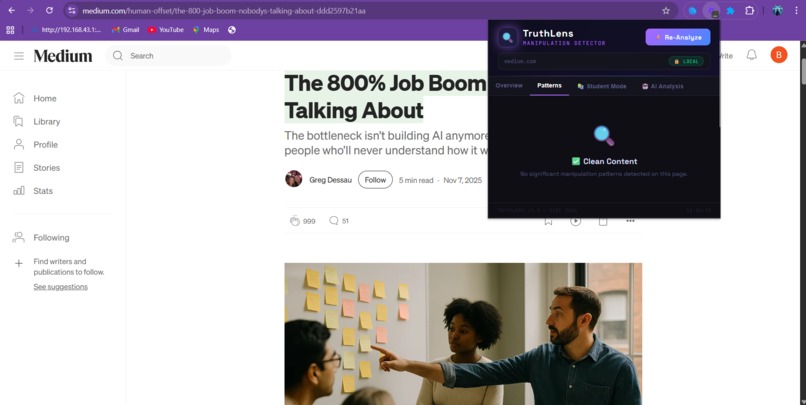 TruthLens Extention for Browsers – screenshot 5