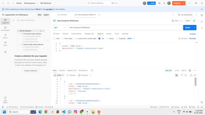 STUDENT TASK MANAGER – screenshot 2