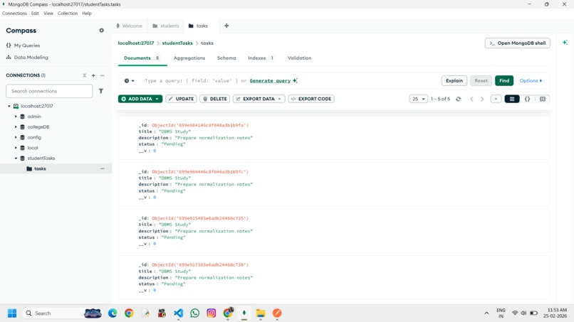 STUDENT TASK MANAGER – screenshot 3