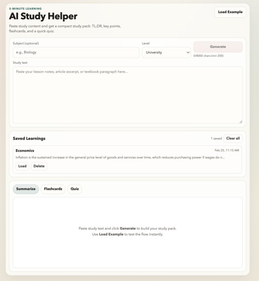 AI Study Helper – screenshot 1
