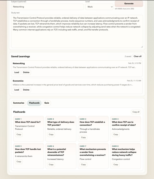 AI Study Helper – screenshot 4