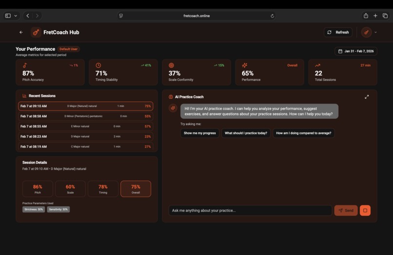 FretCoach - AI Powered Adaptive Guitar Training – screenshot 3