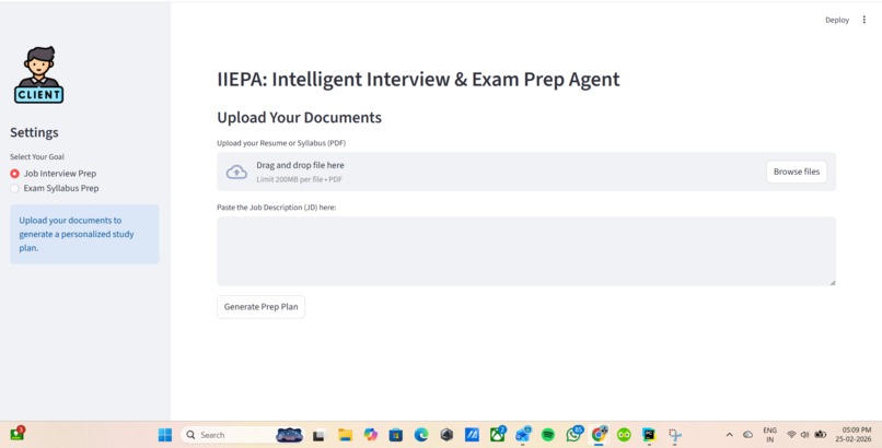 IIEPA: Intelligent Interview & Exam Prep Agent – screenshot 1