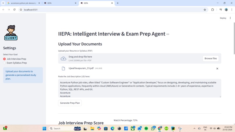IIEPA: Intelligent Interview & Exam Prep Agent – screenshot 3