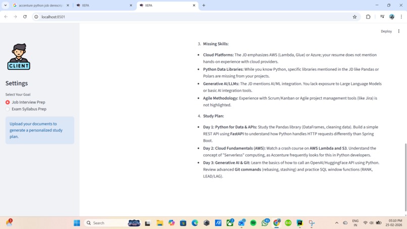 IIEPA: Intelligent Interview & Exam Prep Agent – screenshot 4