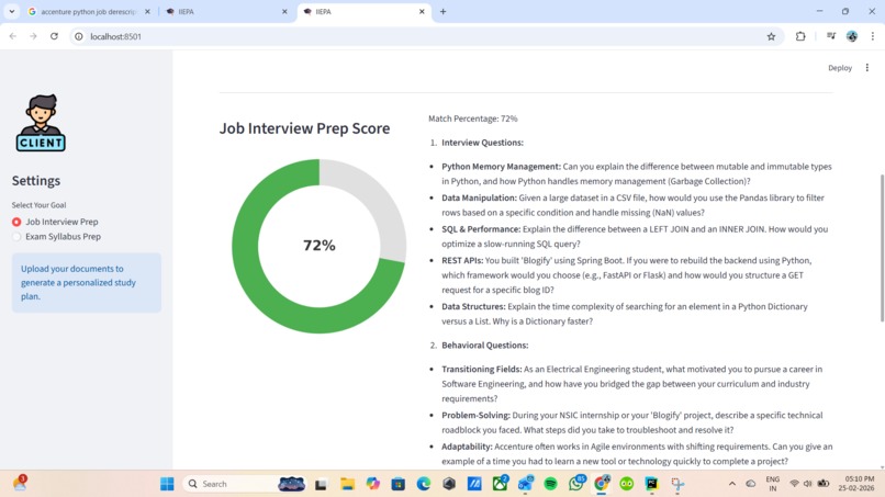 IIEPA: Intelligent Interview & Exam Prep Agent – screenshot 5