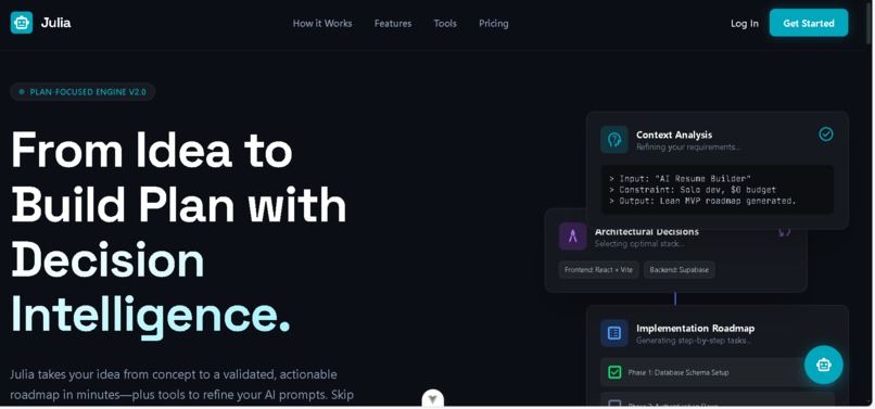 Julia – screenshot 1
