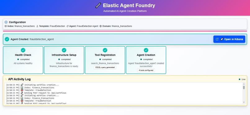 Elastic Agent Foundry – screenshot 3