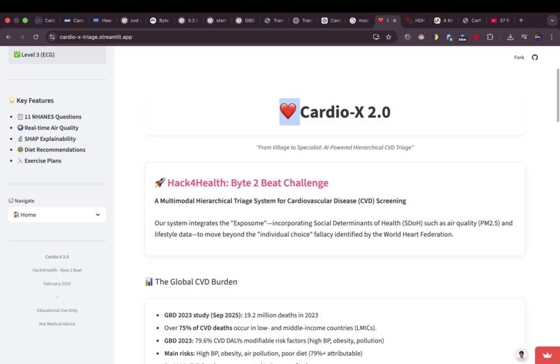 Cardio-X 2.0: Protecting Hearts with Intelligence – screenshot 1