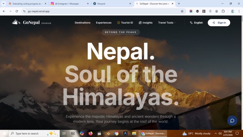GoNepal – screenshot 1
