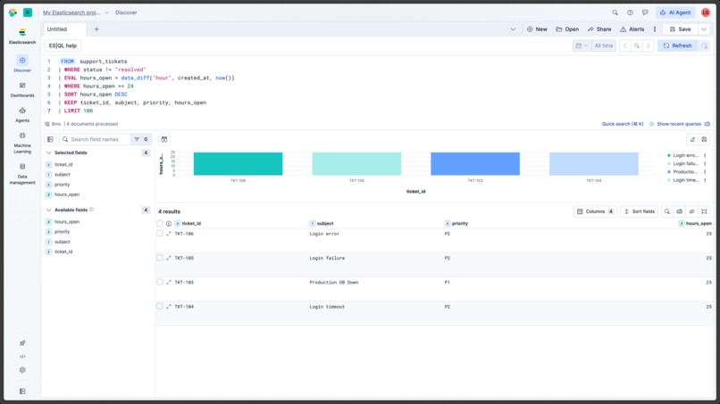 Elasticsearch Support Intelligence Agent – screenshot 4
