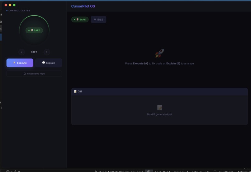 CursorPilot – Hardware-Controlled AI Fix Engine – screenshot 1