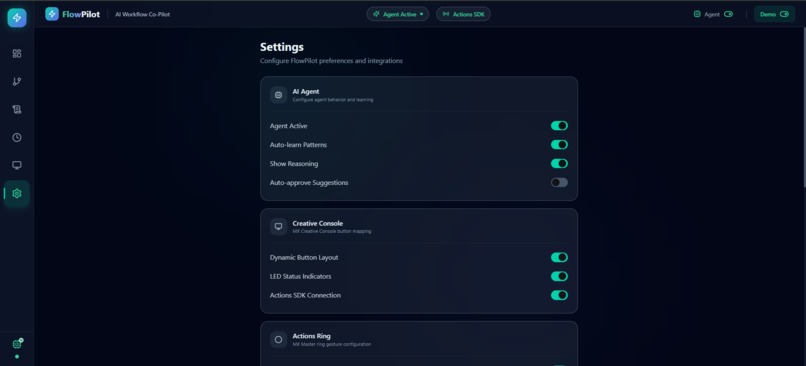 FlowPilot : Your AI Workflow Co-Pilot, Physically Controlled – screenshot 4