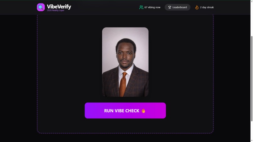 VibeVerify AI – screenshot 1