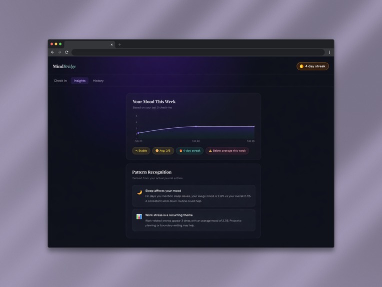MindBridge – screenshot 1