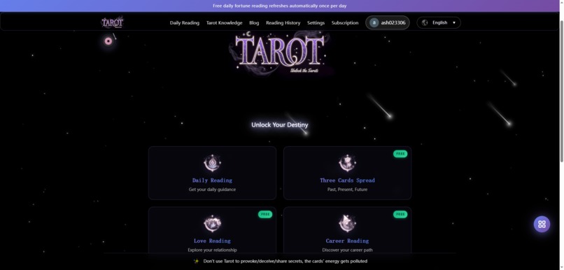 Tarot Card Pro – screenshot 1