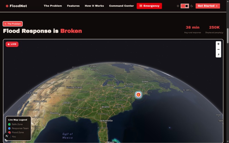 FloodNet -  A unified AI platform for flood response – screenshot 1