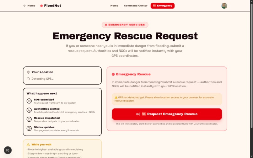 FloodNet -  A unified AI platform for flood response – screenshot 4