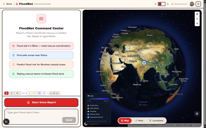 FloodNet -  A unified AI platform for flood response – screenshot 3