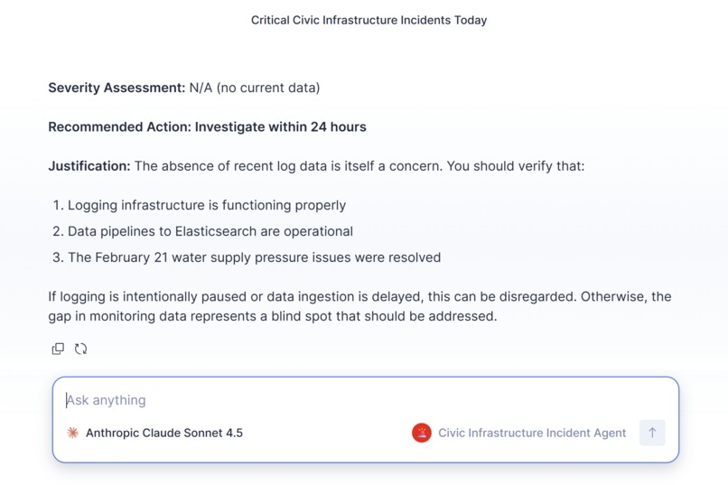 Civic Infrastructure Incident Response Agent – screenshot 2