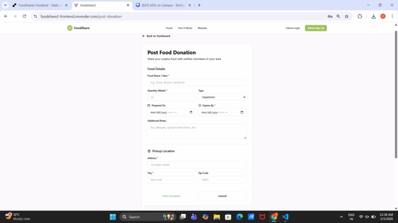 FoodShare – screenshot 1