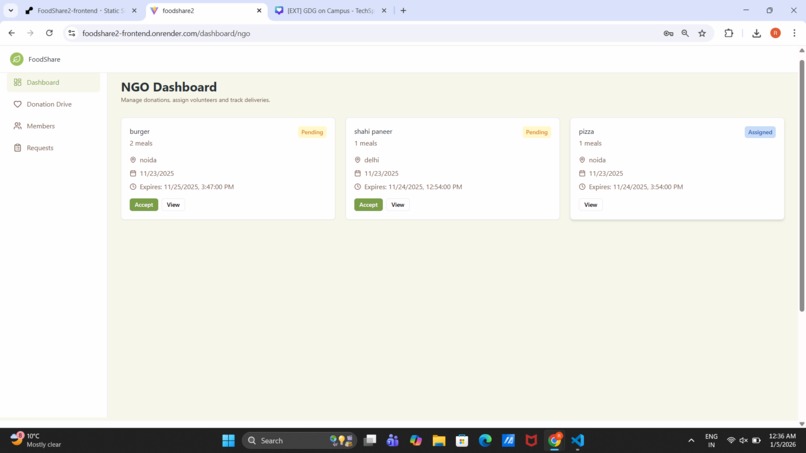 FoodShare – screenshot 2