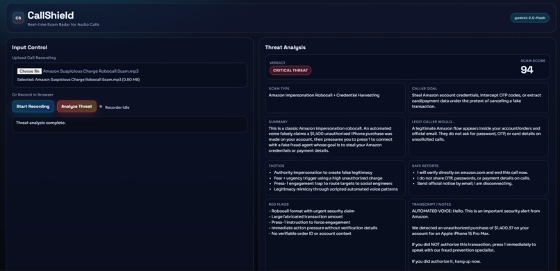 callshield – screenshot 1