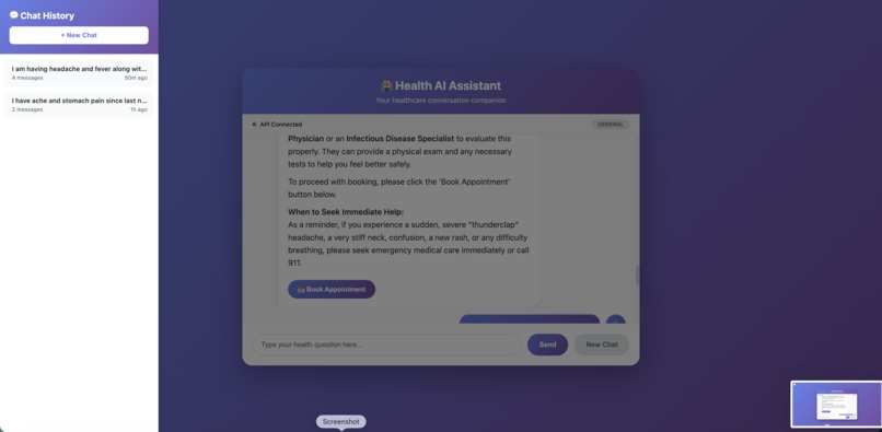 AI Health Assistant RAG Application – screenshot 2