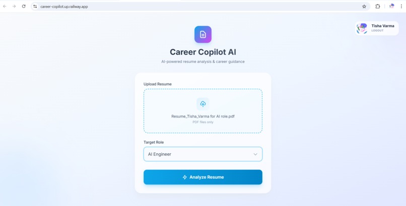 Career Copilot AI -Personalized Career Intelligence Platform – screenshot 3