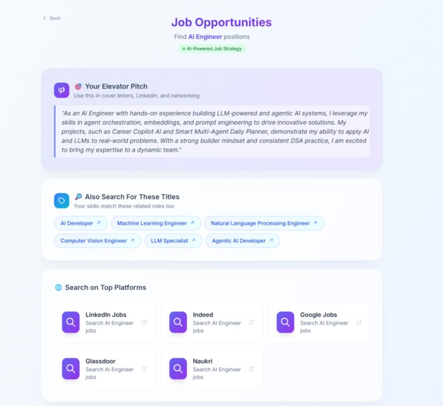 Career Copilot AI -Personalized Career Intelligence Platform – screenshot 8