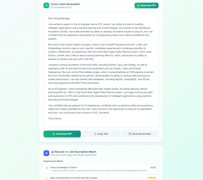 Career Copilot AI -Personalized Career Intelligence Platform – screenshot 11