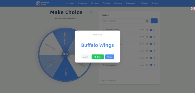 Spinning Wheel Tool – screenshot 4