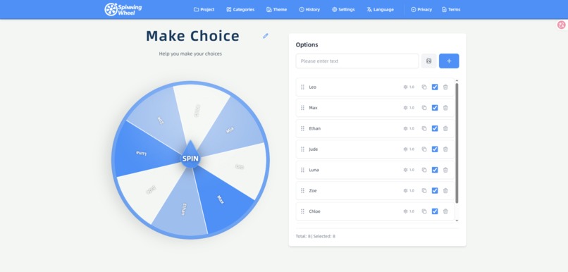 Spinning Wheel Tool – screenshot 1
