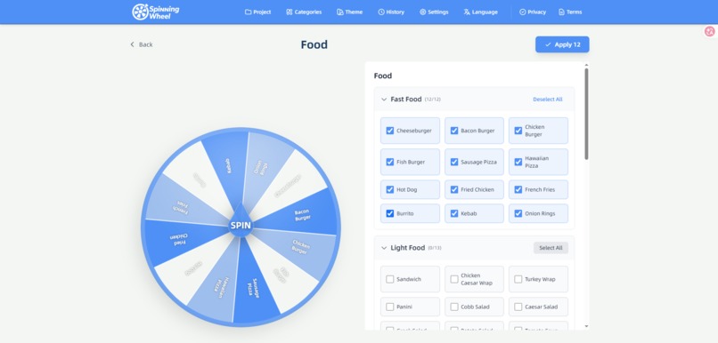 Spinning Wheel Tool – screenshot 2