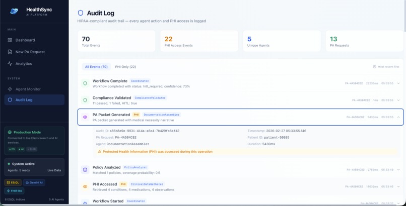 HealthSync App - Multi-Agent Prior Authorization Automation – screenshot 7