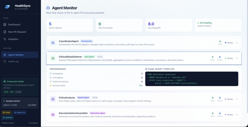 HealthSync App - Multi-Agent Prior Authorization Automation – screenshot 8
