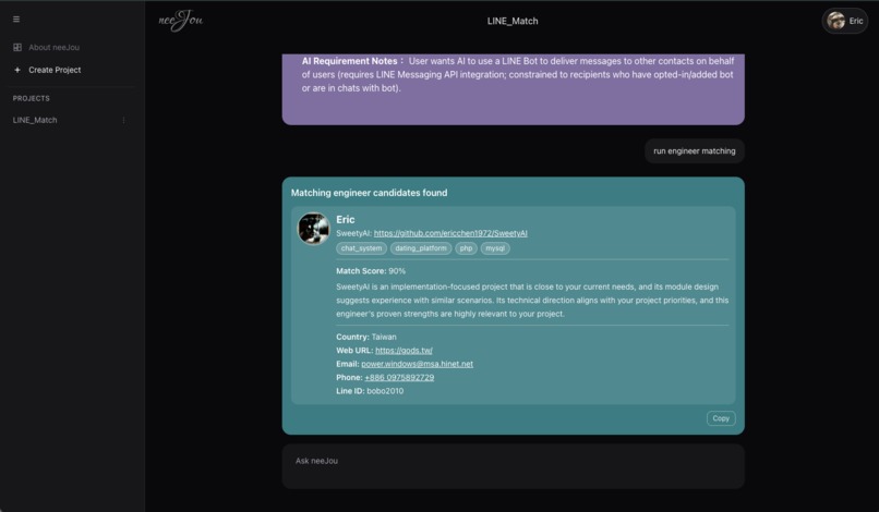 neeJou – screenshot 2